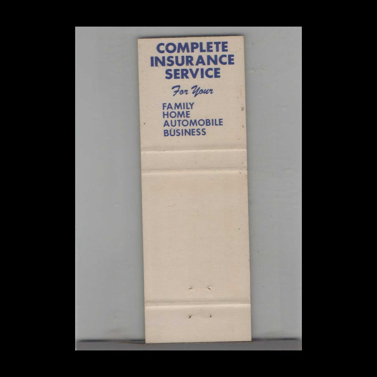 Matchbook Cover Sedgwick Insurance Agency Sedgwick KS Matchbook Cover Sedgwick Insurance Agency Sedgwick KS