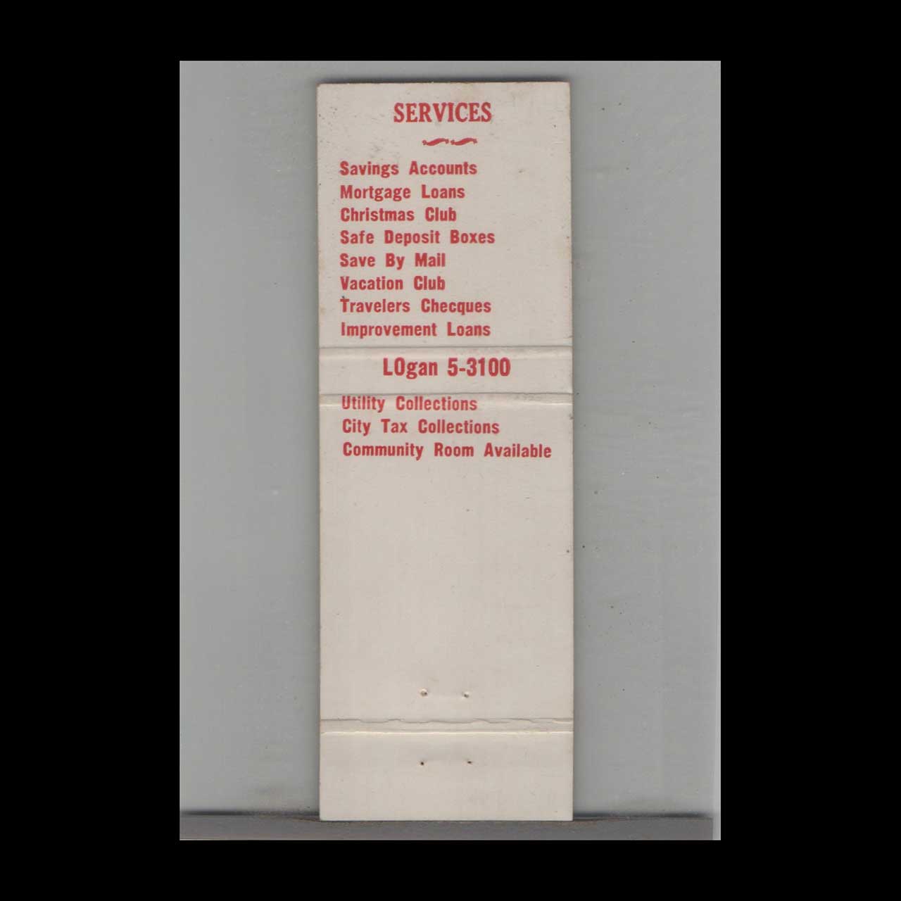 Matchbook Cover Dearborn Federal Savings Bank Dearborn MI Matchbook Cover Dearborn Federal Savings Bank Dearborn MI