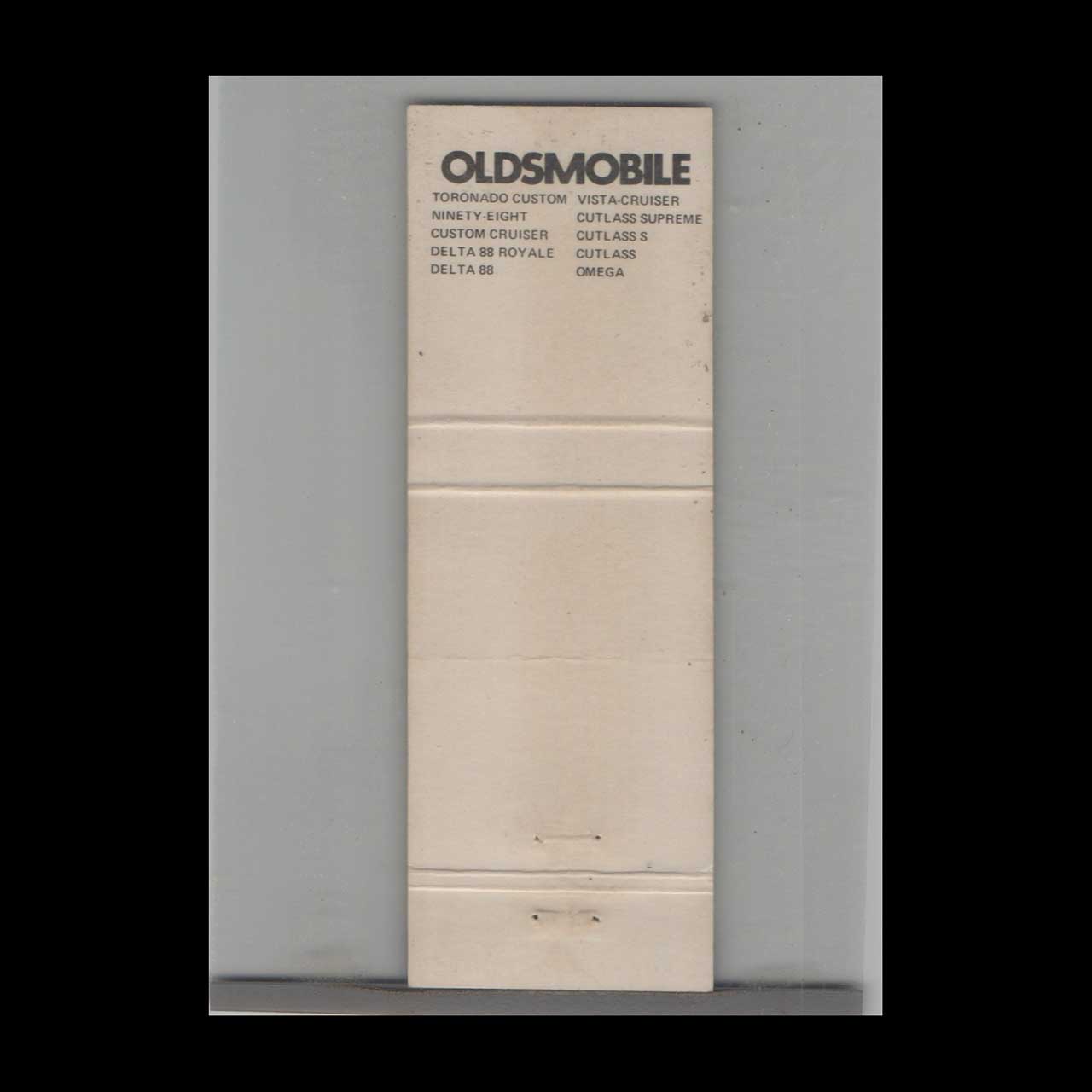 1974 Oldsmobile Dealer Matchbook Cover Tyrone PA 1974 Oldsmobile Dealer Matchbook Cover Tyrone PA