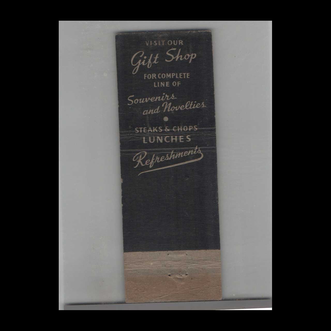 National Zoo Park Cafeteria Matchbook Cover DC National Zoo Park Cafeteria Matchbook Cover DC