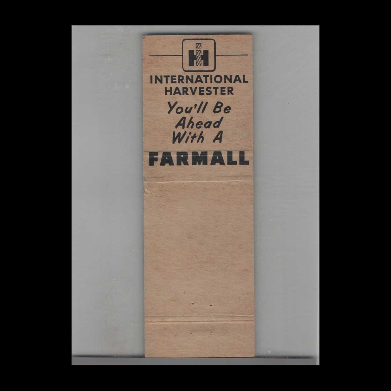 Matchbook Cover Farmall Tractor Urbana Implement Co Urbana OH Matchbook Cover Farmall Tractor Urbana Implement Co Urbana OH