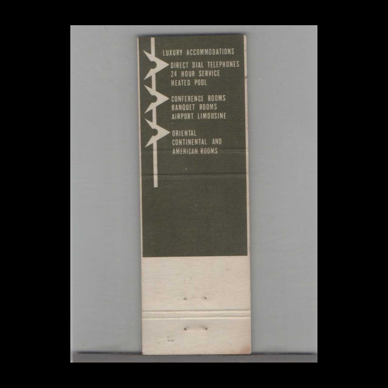 Matchbook Cover Embassy Motel Detroit MI Matchbook Cover Embassy Motel Detroit MI