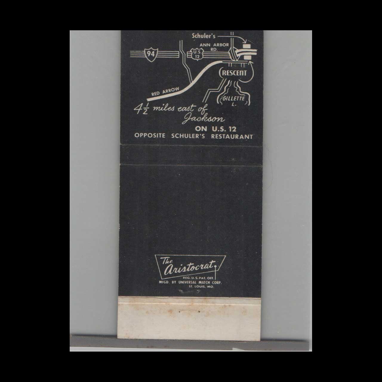 Matchbook Cover Crescent Motel Quality Courts Jackson MI Matchbook Cover Crescent Motel Quality Courts Jackson MI