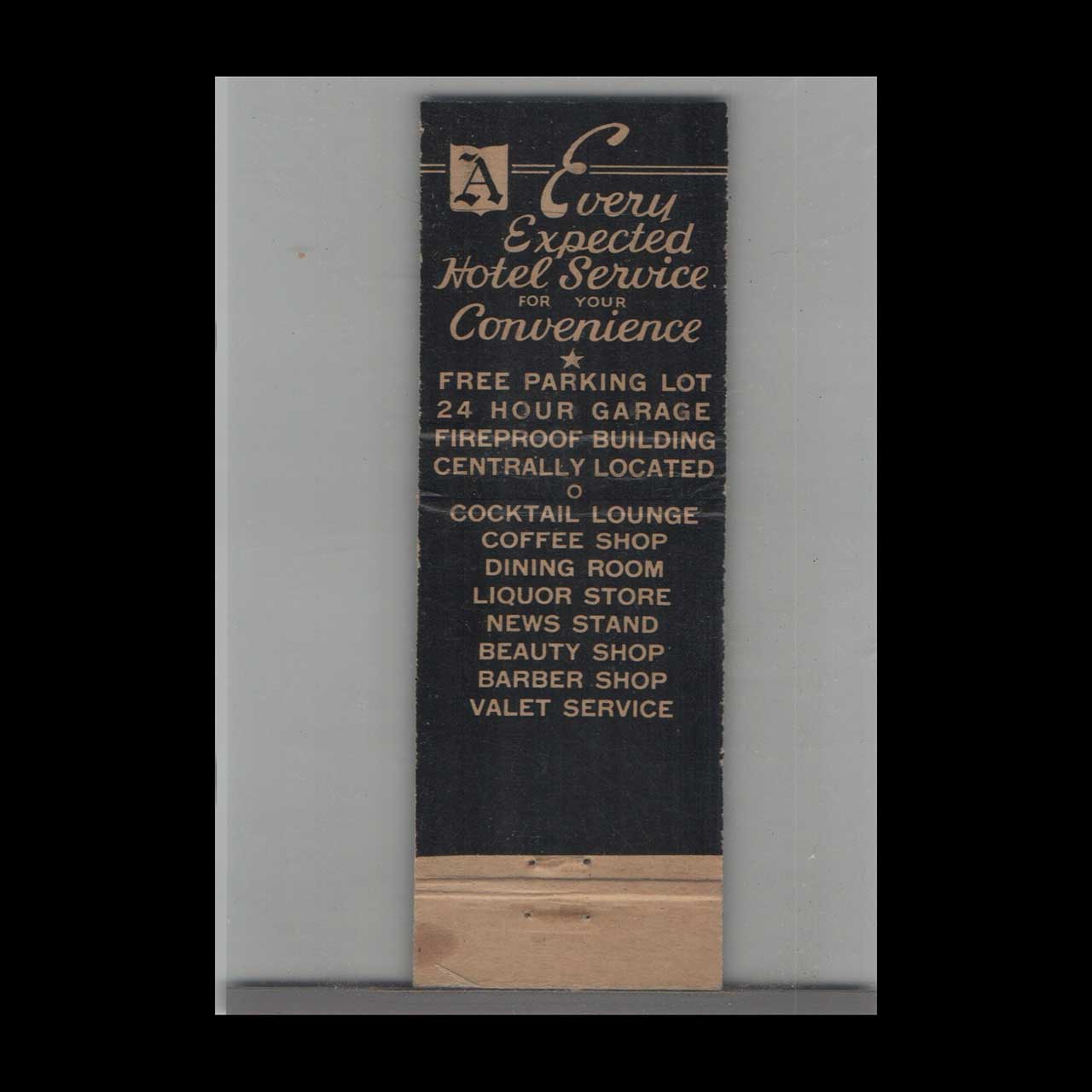 Matchbook Cover Antlers Hotel San Bernardino CA Matchbook Cover Antlers Hotel San Bernardino CA