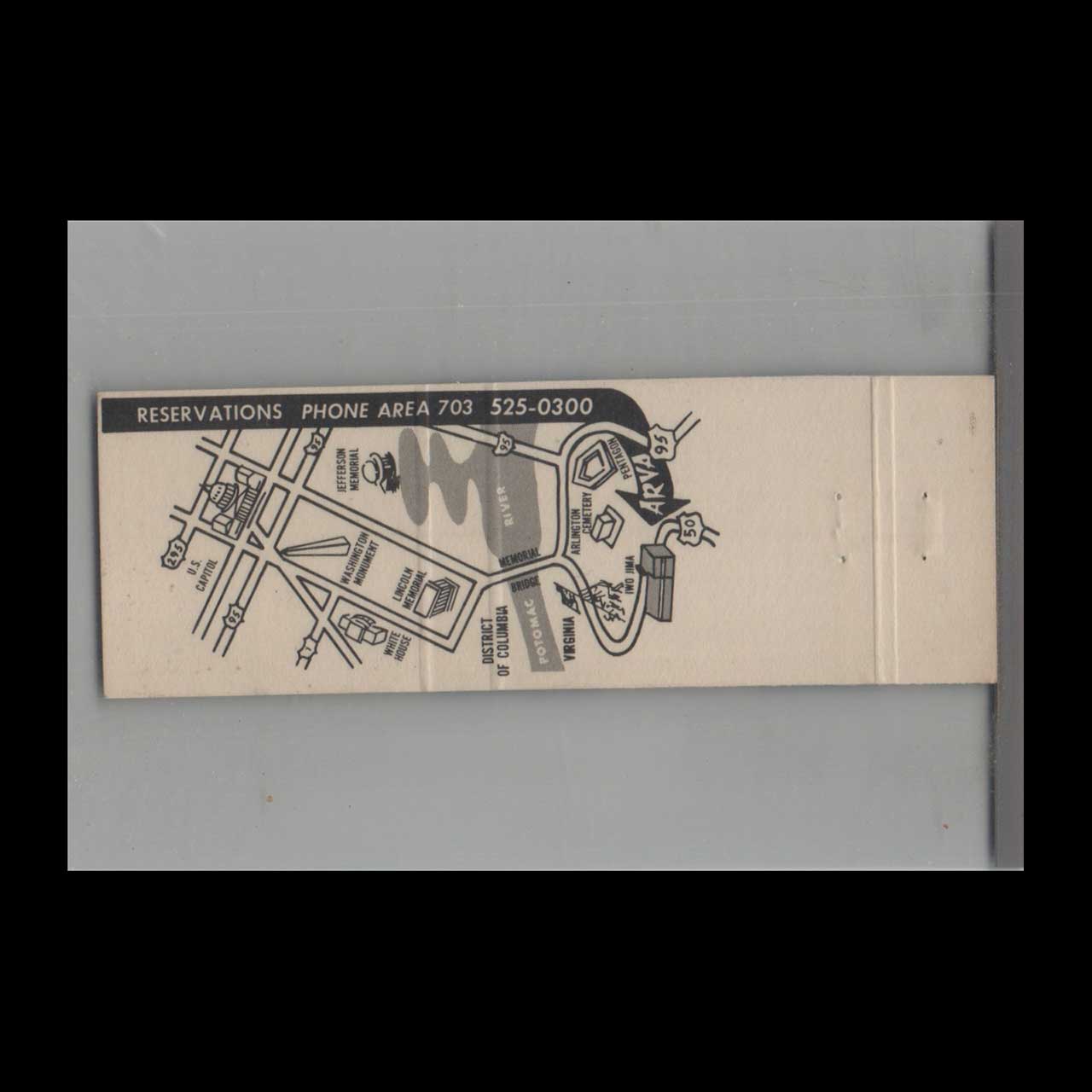 Matchbook Cover Arva Motor Hotel Arlington VA Matchbook Cover Arva Motor Hotel Arlington VA