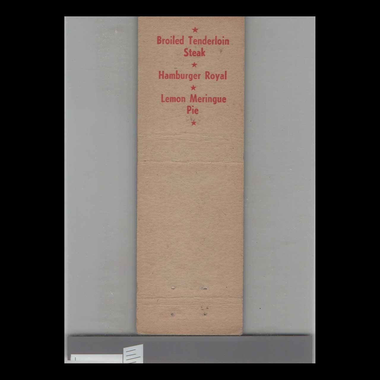 Chimney House Restaurant Matchbook Cover Pensauken NJ Chimney House Restaurant Matchbook Cover Pensauken NJ
