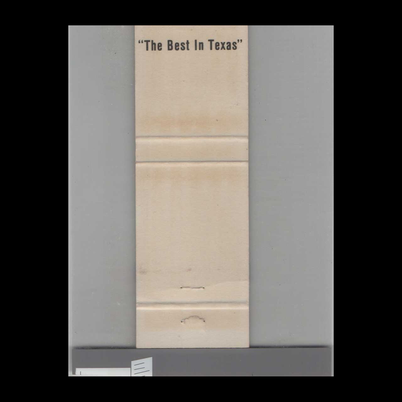 Pizza Brothers Pizza Dallas Matchbook Cover Pizza Brothers Pizza Dallas Matchbook Cover