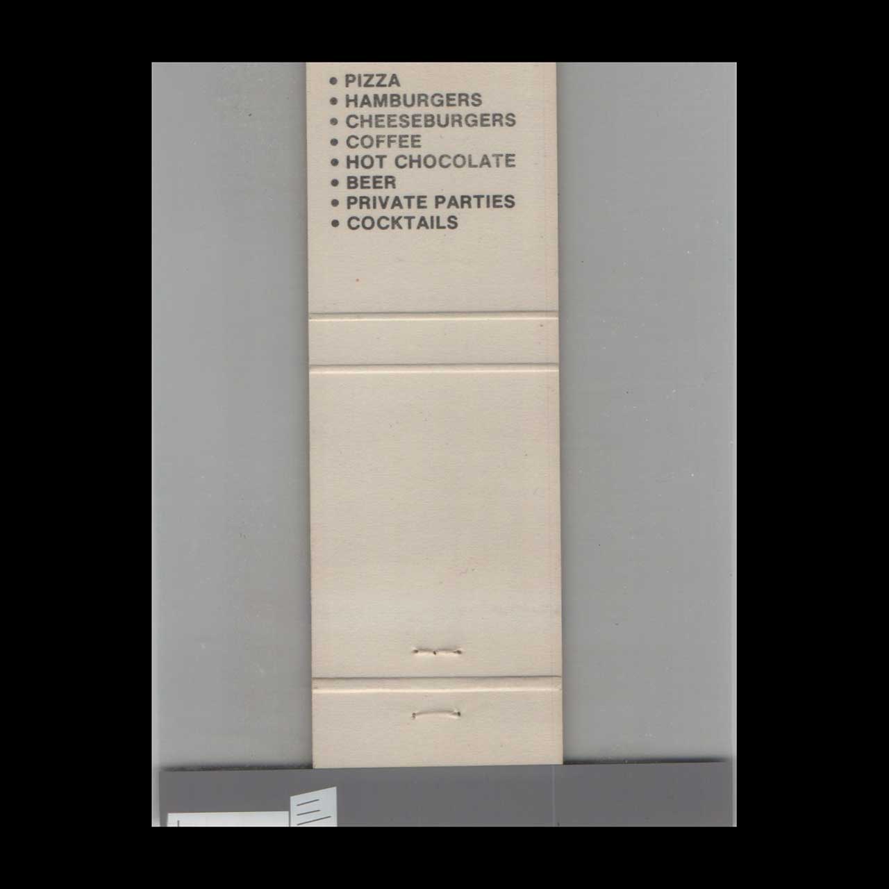 Pizza Gig Lake Golf Club Cloquet MN Matchbook Cover Pizza Gig Lake Golf Club Cloquet MN Matchbook Cover