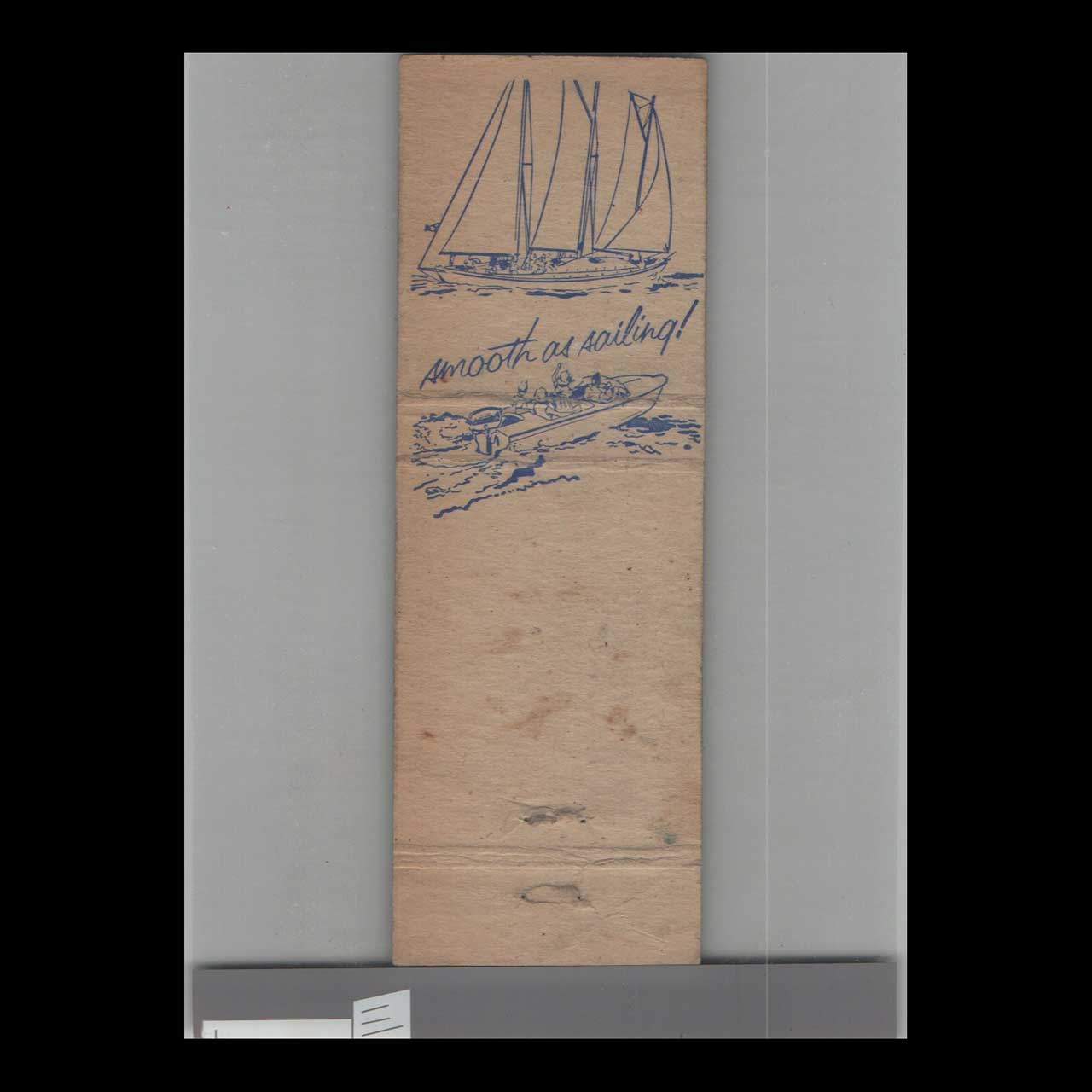 Evinrude Outboard Motor Matchbook Cover Fall River MA Evinrude Outboard Motor Matchbook Cover Fall River MA