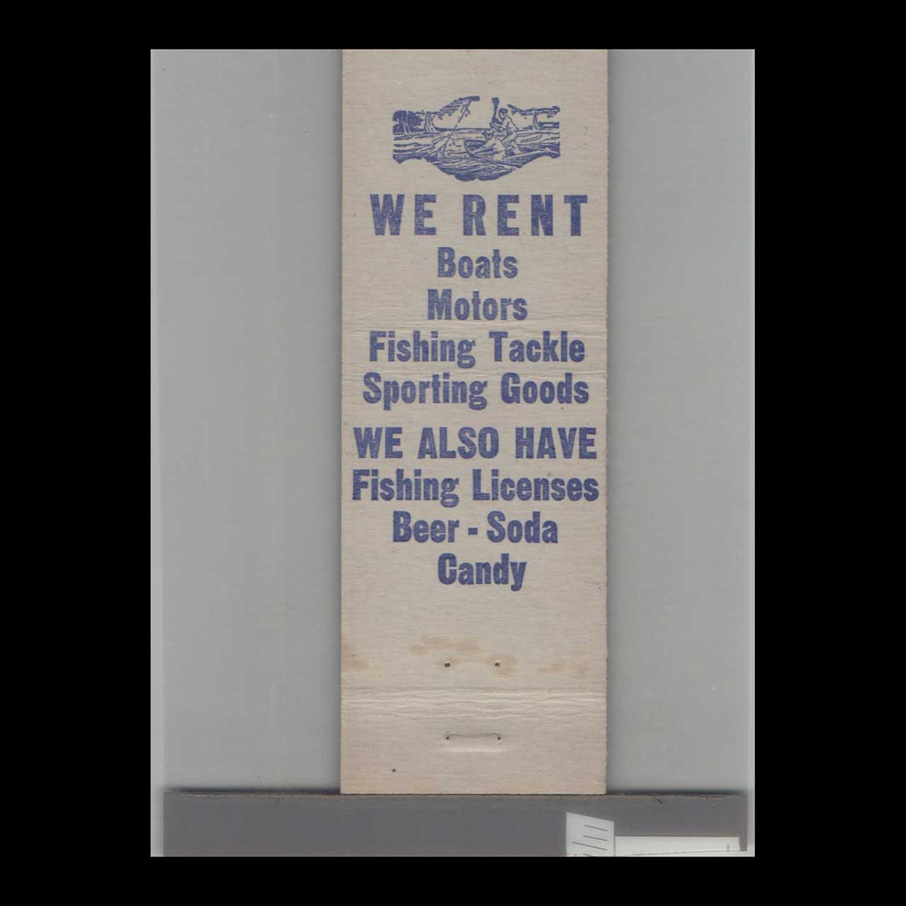 Genes Live Bait Pewaukee WI Matchbook Cover Genes Live Bait Pewaukee WI Matchbook Cover
