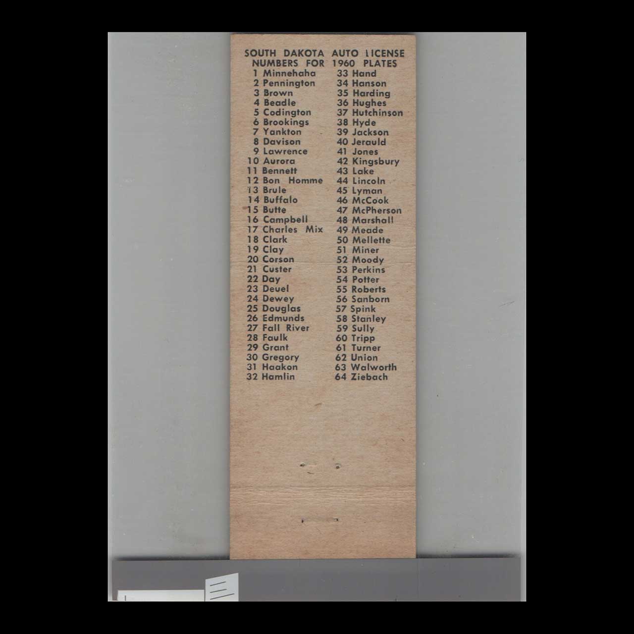 Bobs Restaurant Madison SD Matchbook Cover Bobs Restaurant Madison SD Matchbook Cover