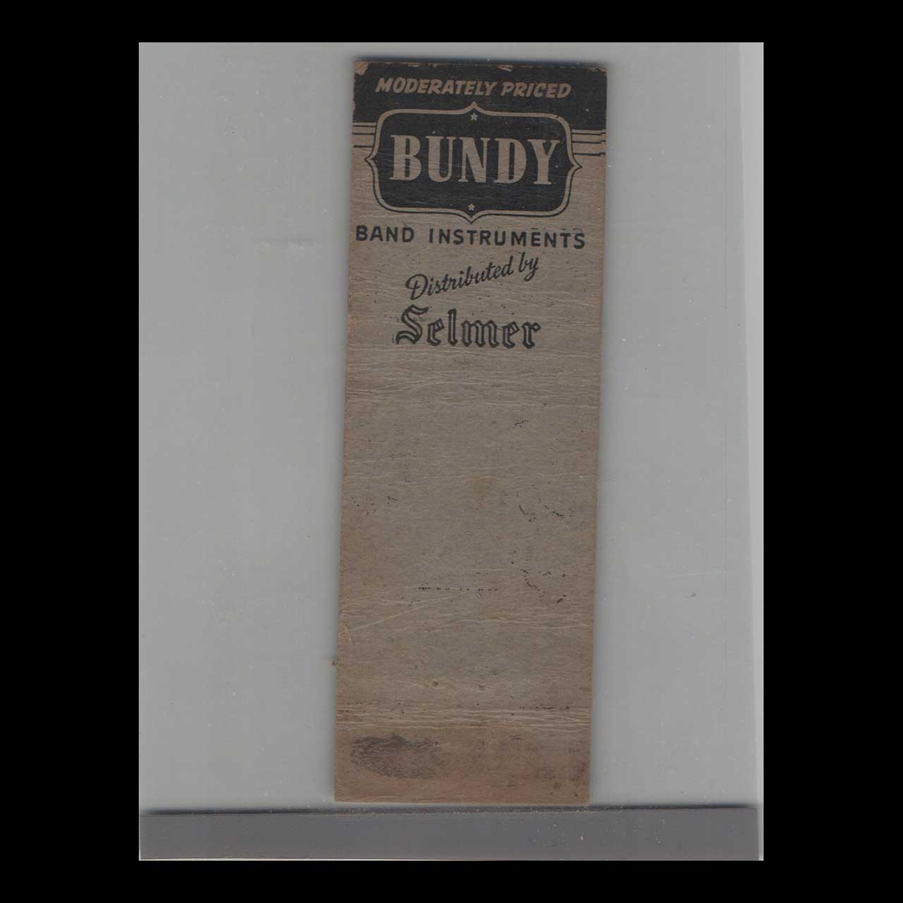 Selmer Band Instruments Matchbook Cover Troy NY Selmer Band Instruments Matchbook Cover Troy NY