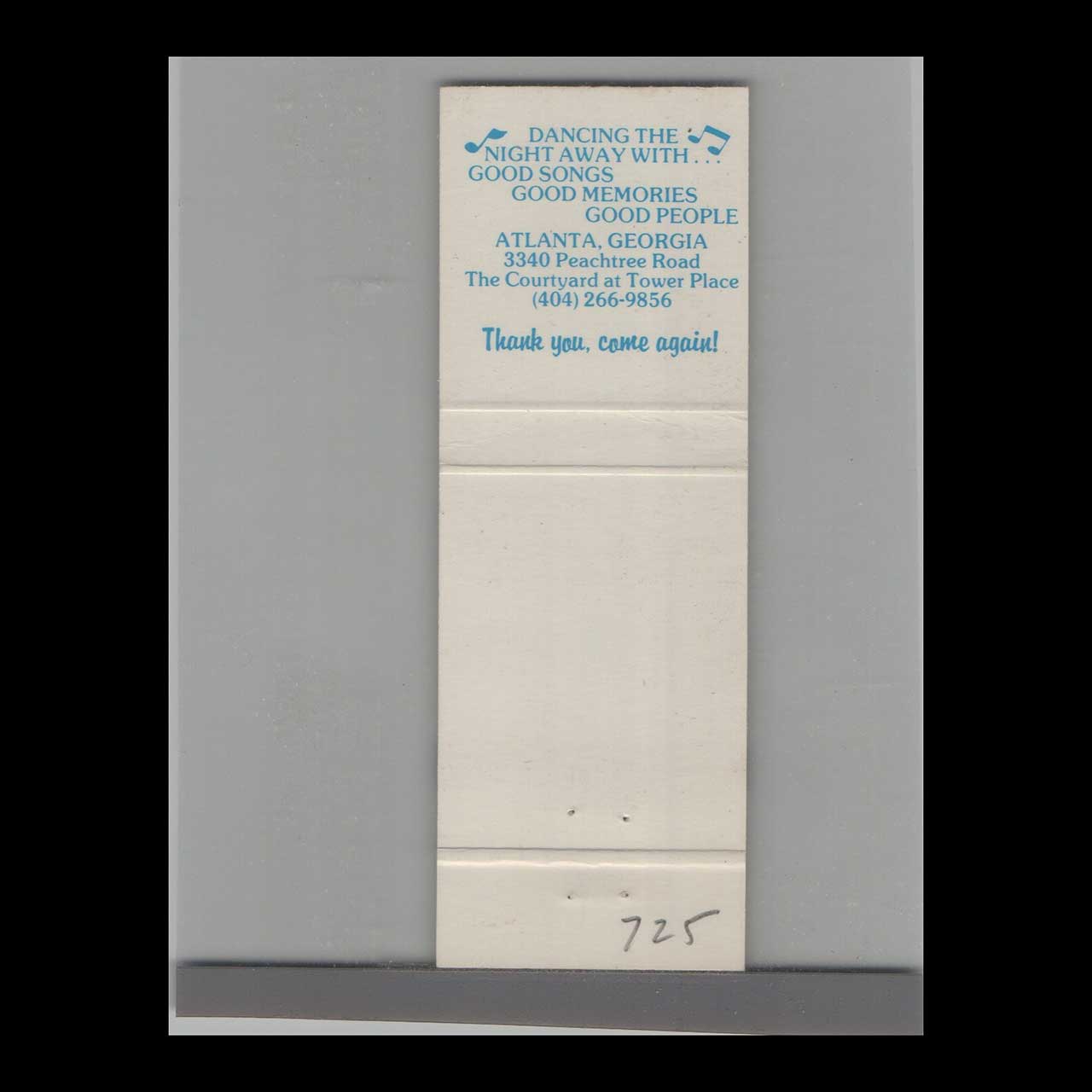 Studebakers Oldies & Goldies Matchbook Cover Studebakers Oldies & Goldies Matchbook Cover