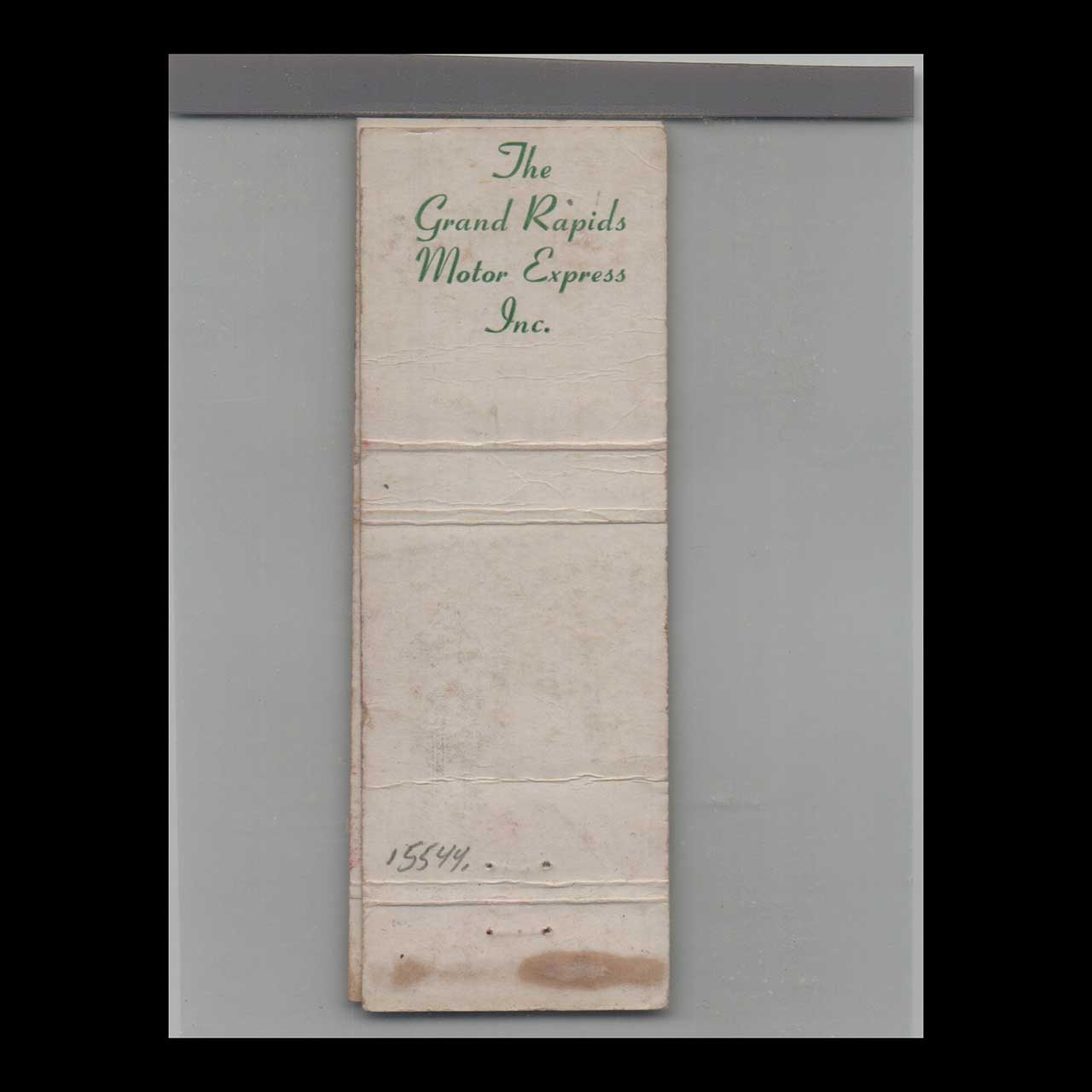Merry Christmas Grand Rapids Motor Express Matchbook Cover Merry Christmas Grand Rapids Motor Express Matchbook Cover