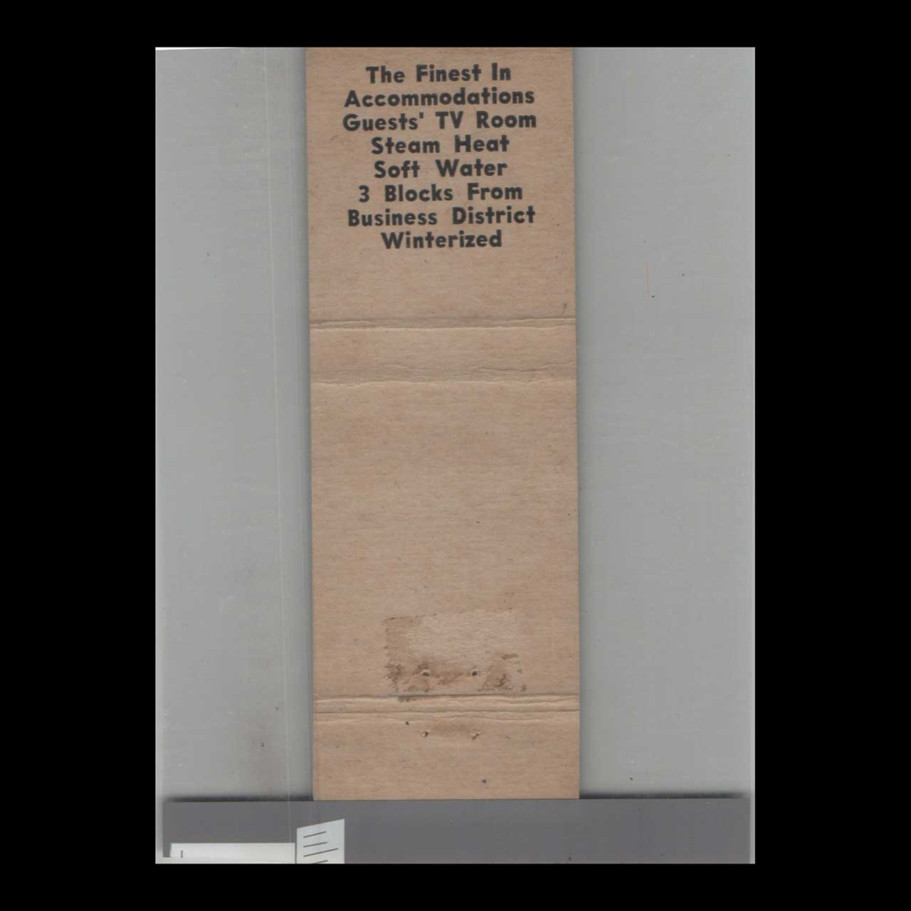 Matchbook Cover Windmill New Mill Motel Milbank SD Matchbook Cover Windmill New Mill Motel Milbank SD