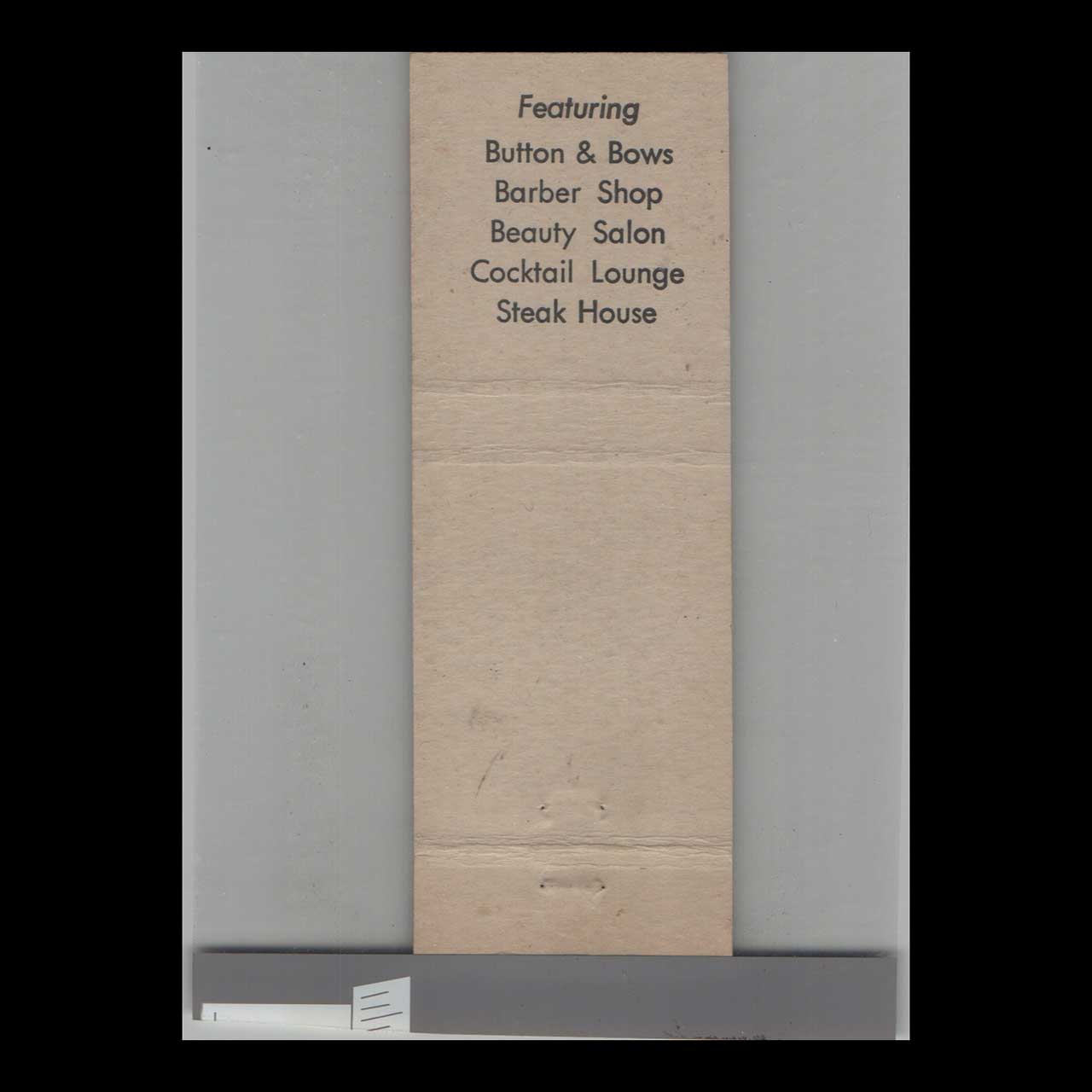 Matchbook Cover New Hotel Wolf Stockton CA Matchbook Cover New Hotel Wolf Stockton CA