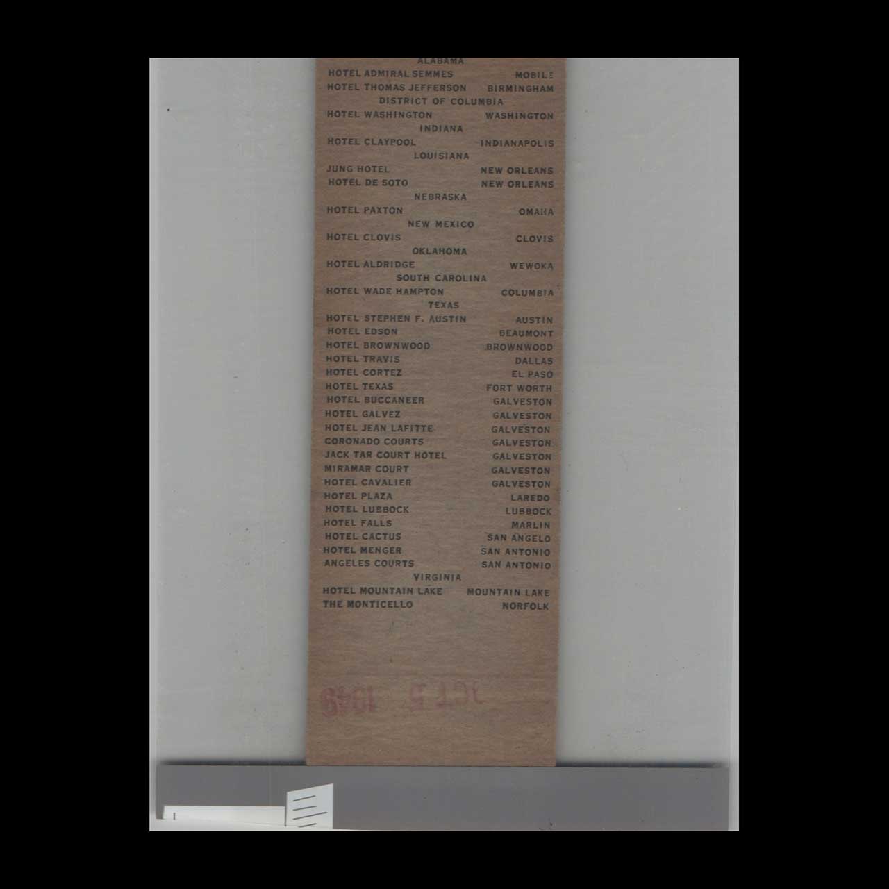 Matchbook Cover Hotel Washington Washington DC Matchbook Cover Hotel Washington Washington DC