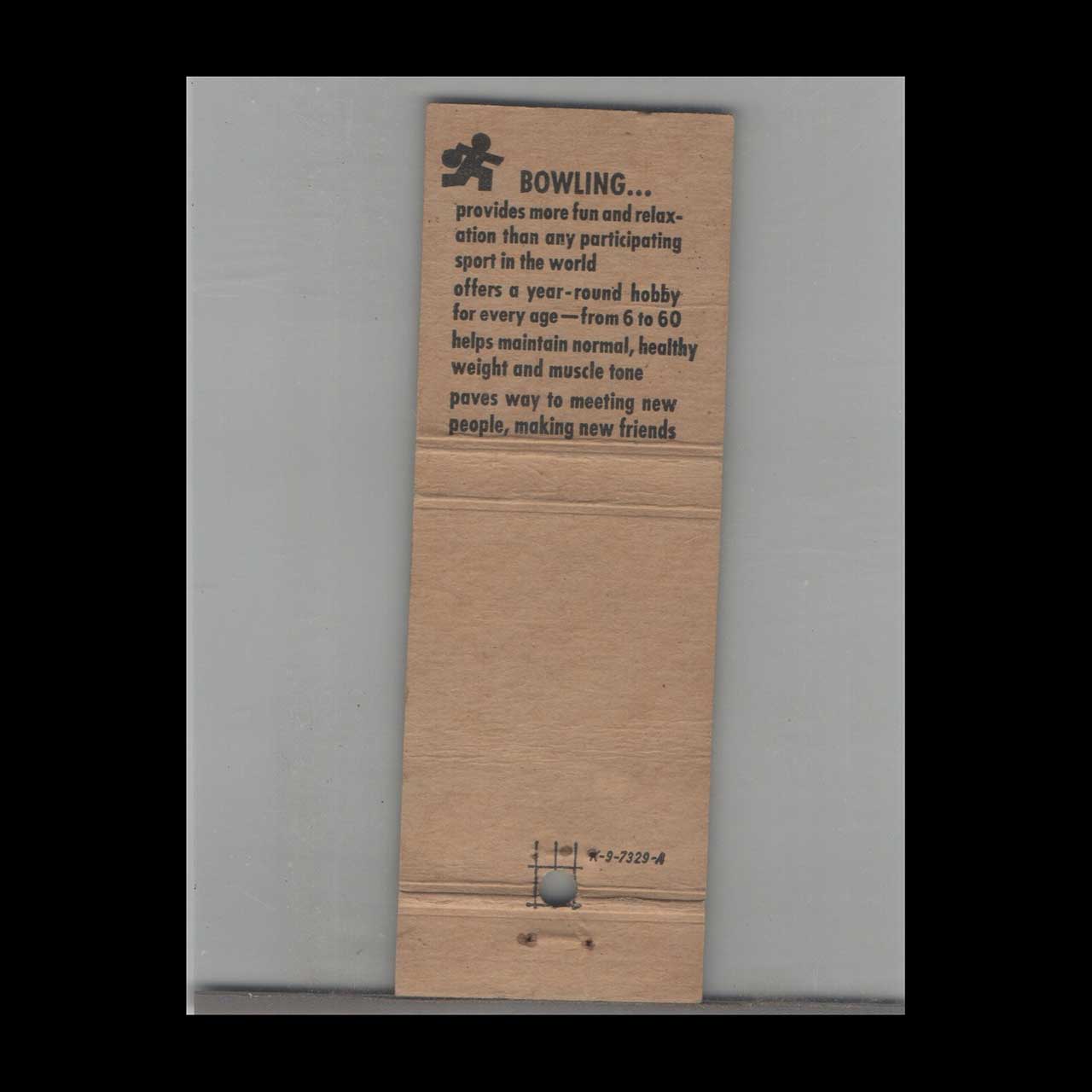 Brunswick Bowling Cedar City Matchbook Cover Brunswick Bowling Cedar City Matchbook Cover