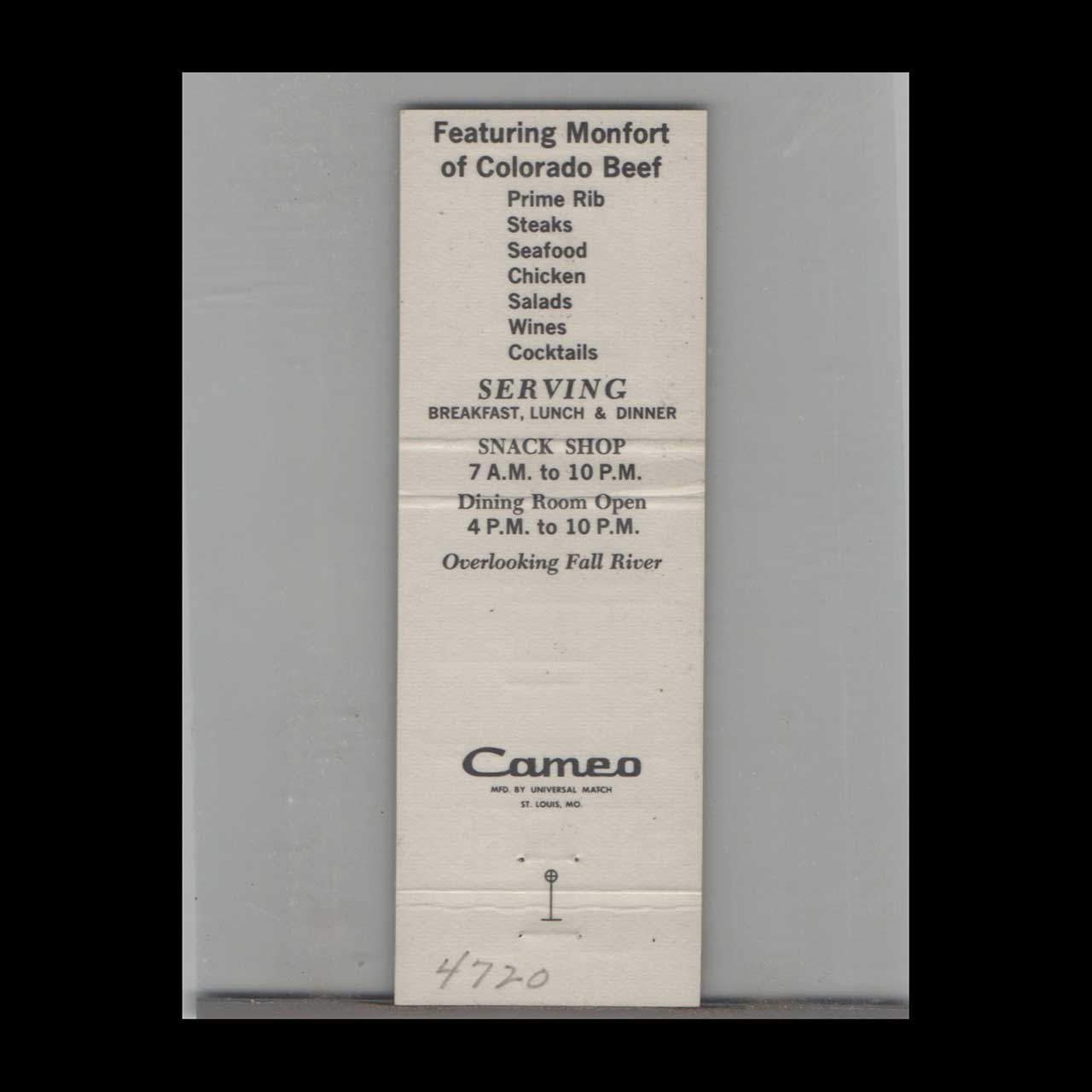 Nickys Restaurant Estes Park Matchbook Cover Nickys Restaurant Estes Park Matchbook Cover