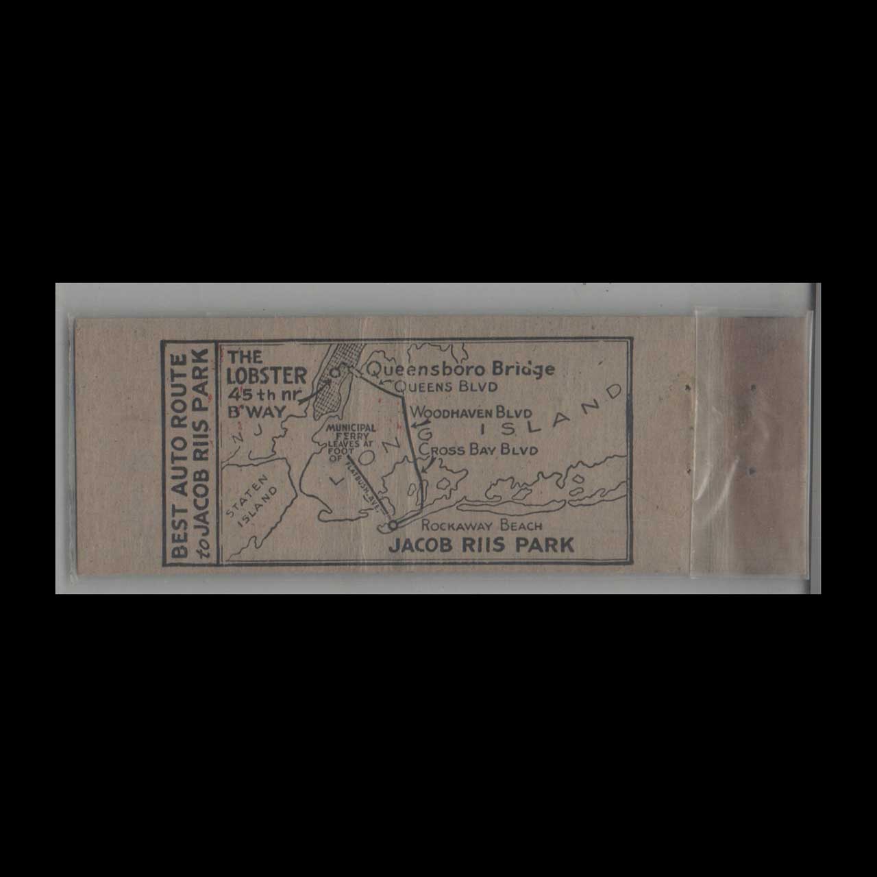 1930s Diamond Quality Lobster Oyster & Chop House NY 1930s Diamond Quality Lobster Oyster & Chop House NY