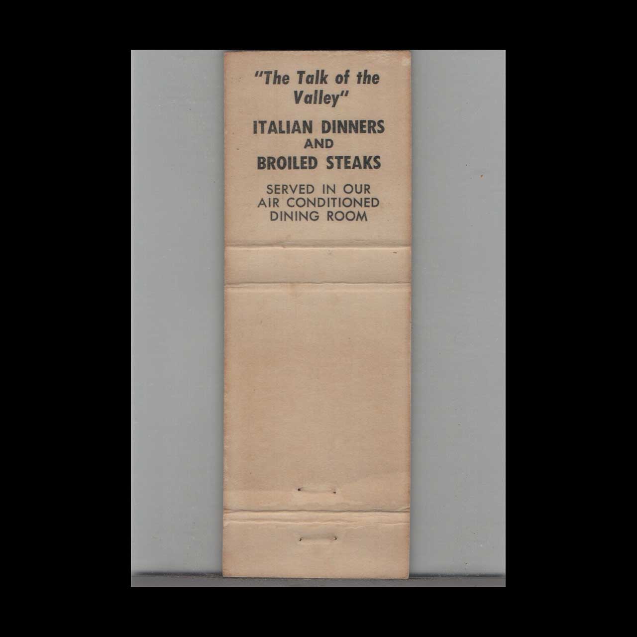 Louie Cairo Restaurant Matchbook Cover Williams CA Louie Cairo Restaurant Matchbook Cover Williams CA