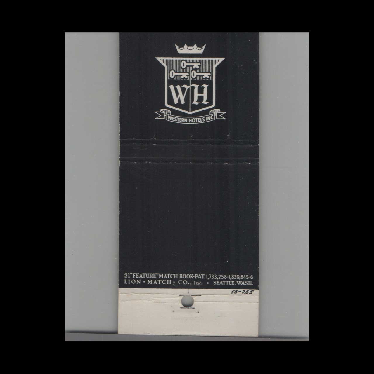 Matchbook Cover Stripped Feature The Matador Spokane WA Matchbook Cover Stripped Feature The Matador Spokane WA