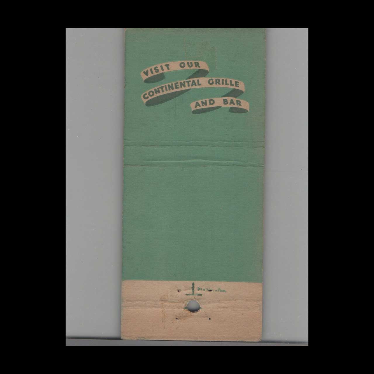 Plankinton House Milwaukee Matchbook Cover Plankinton House Milwaukee Matchbook Cover