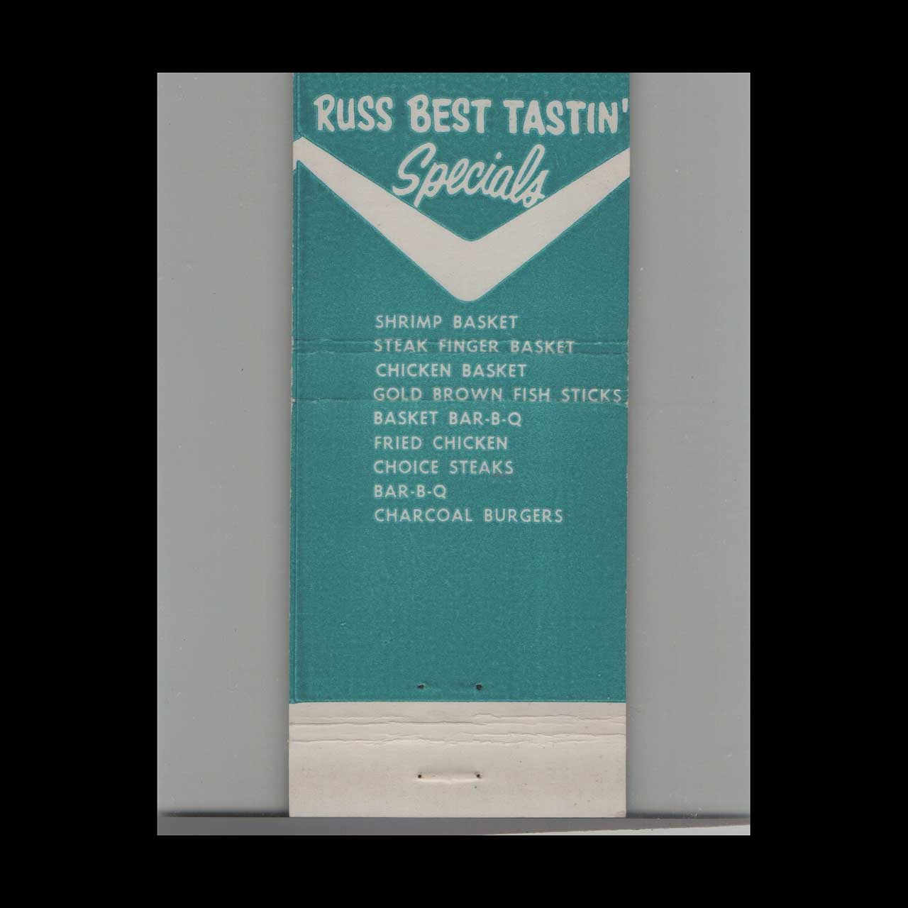 Russ Drive In Muskogee OK Matchbook Cover Russ Drive In Muskogee OK Matchbook Cover