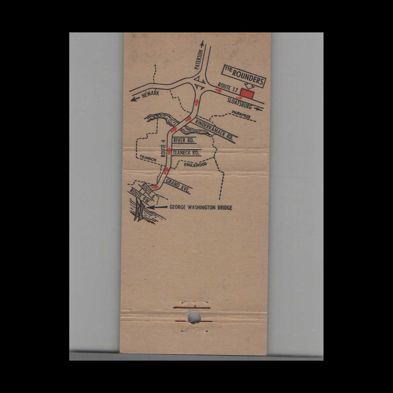 The Rounders Dine & Dance Matchbook Cover Paramus NJ The Rounders Dine & Dance Matchbook Cover Paramus NJ