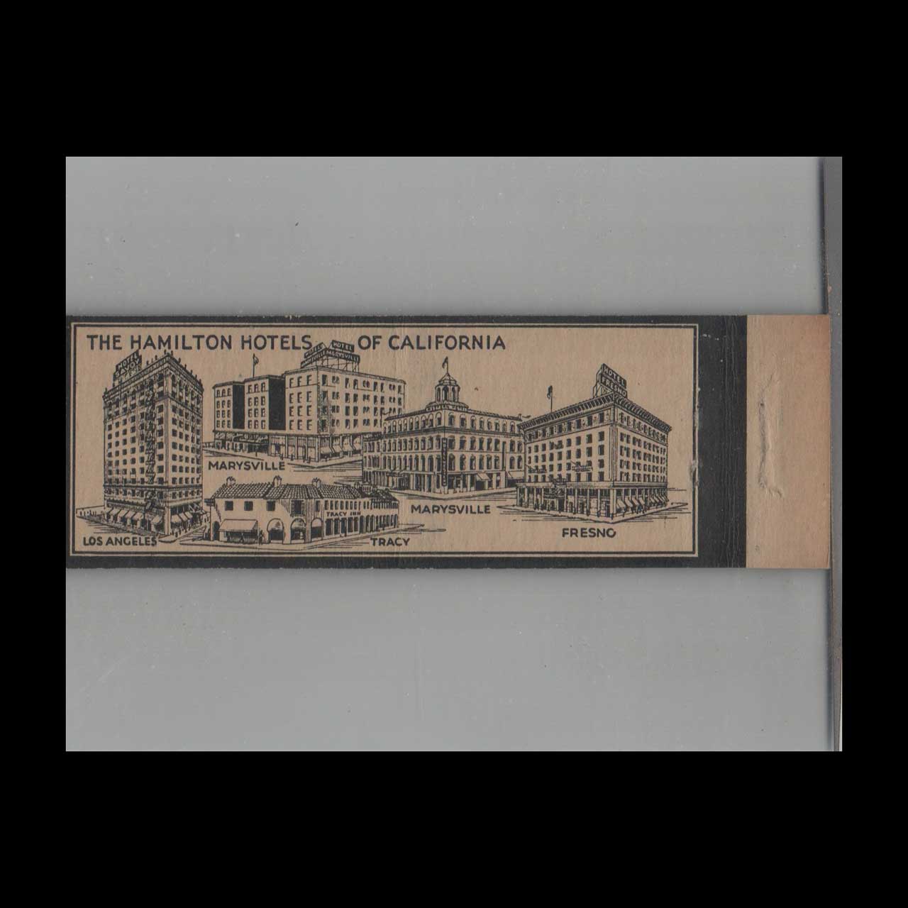 Crown Match Co Hotel Fresno Matchbook Cover Highway 99 Crown Match Co Hotel Fresno Matchbook Cover Highway 99