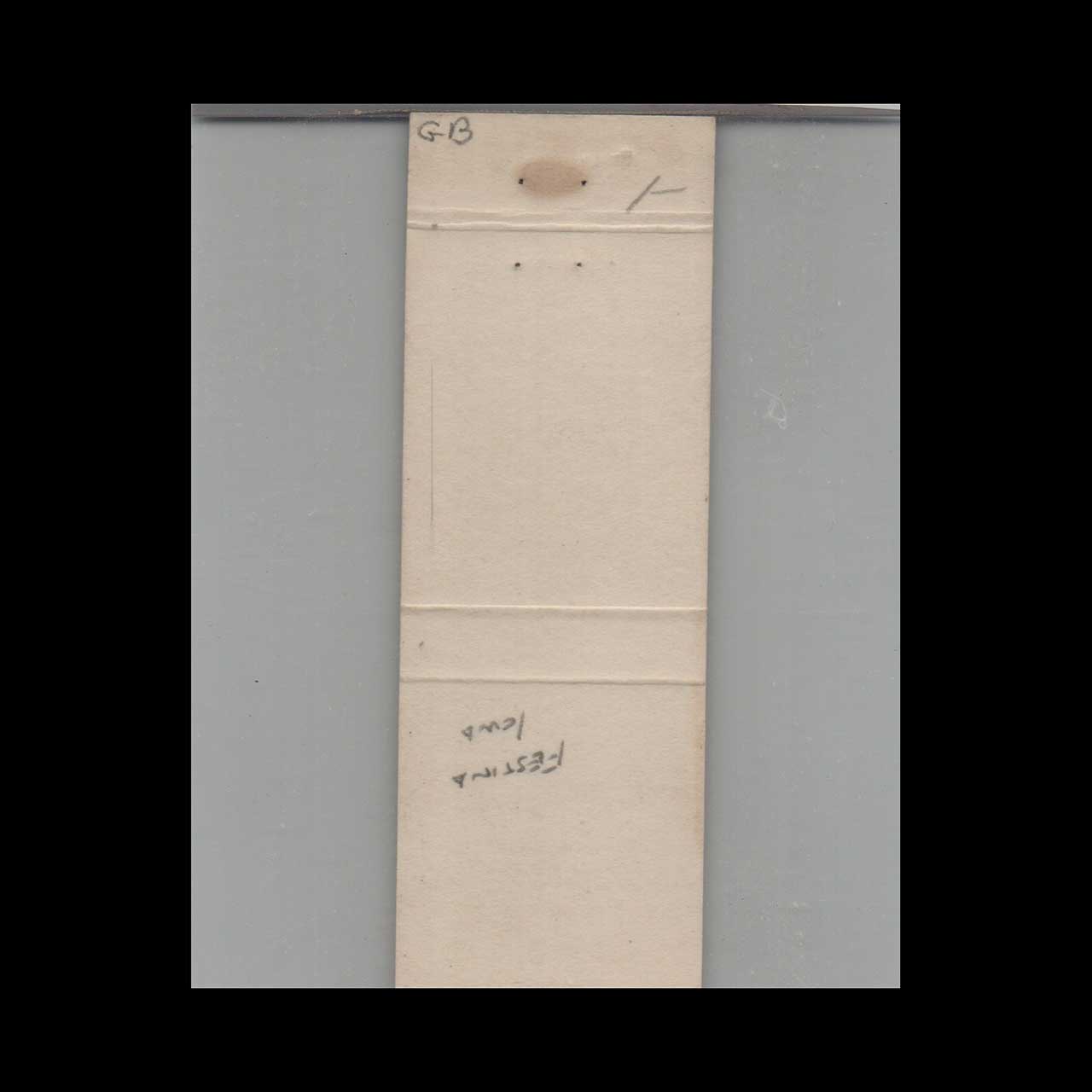 Native American Festina Feed & Supply Matchbook Cover Native American Festina Feed & Supply Matchbook Cover