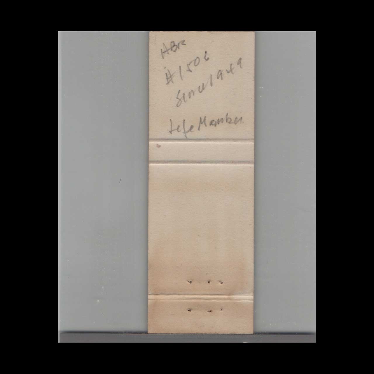 BPOE Elks Club No 372 Torrington CT Matchbook Cover BPOE Elks Club No 372 Torrington CT Matchbook Cover