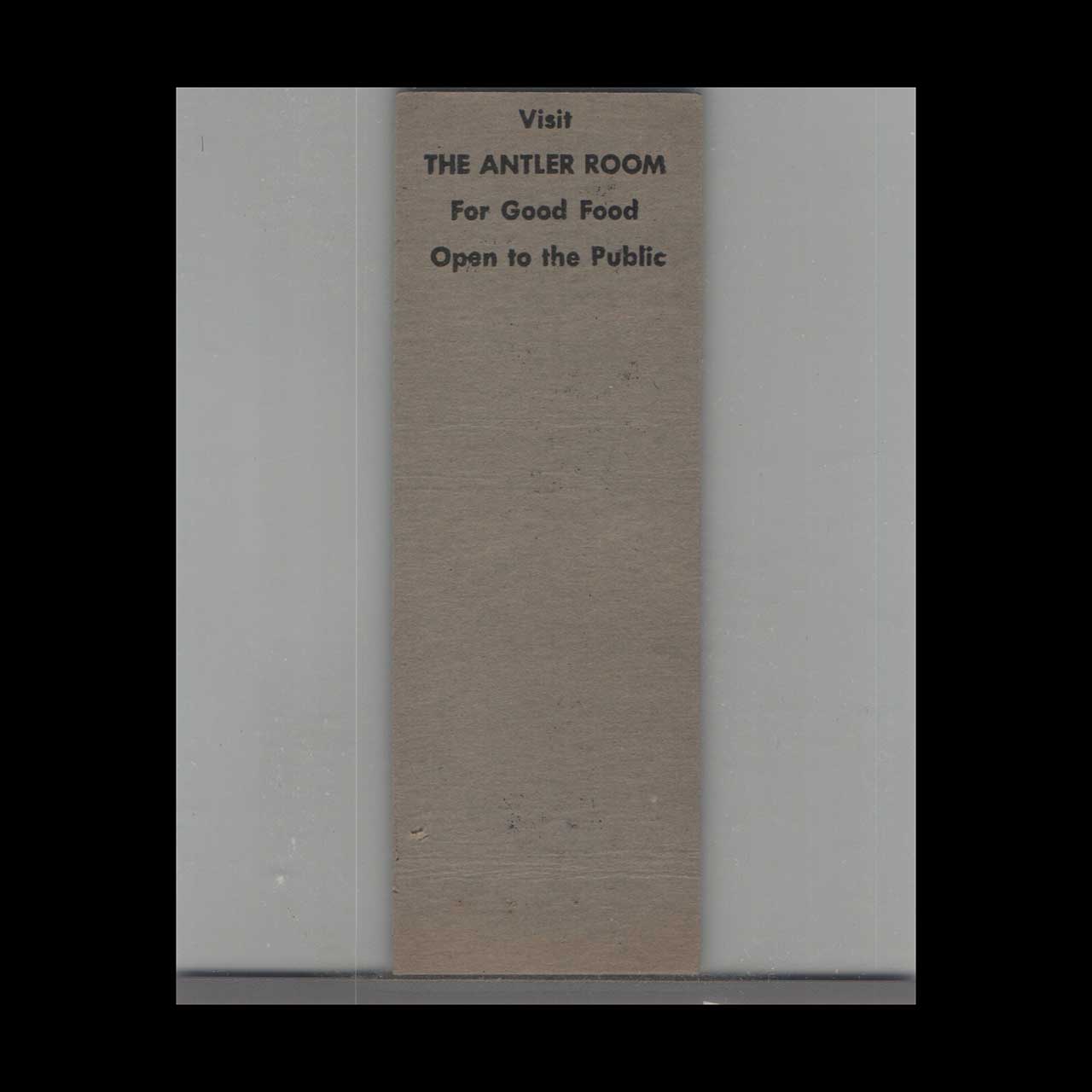 BPOE Elks Club No 382 Pittston Matchbook Cover BPOE Elks Club No 382 Pittston Matchbook Cover