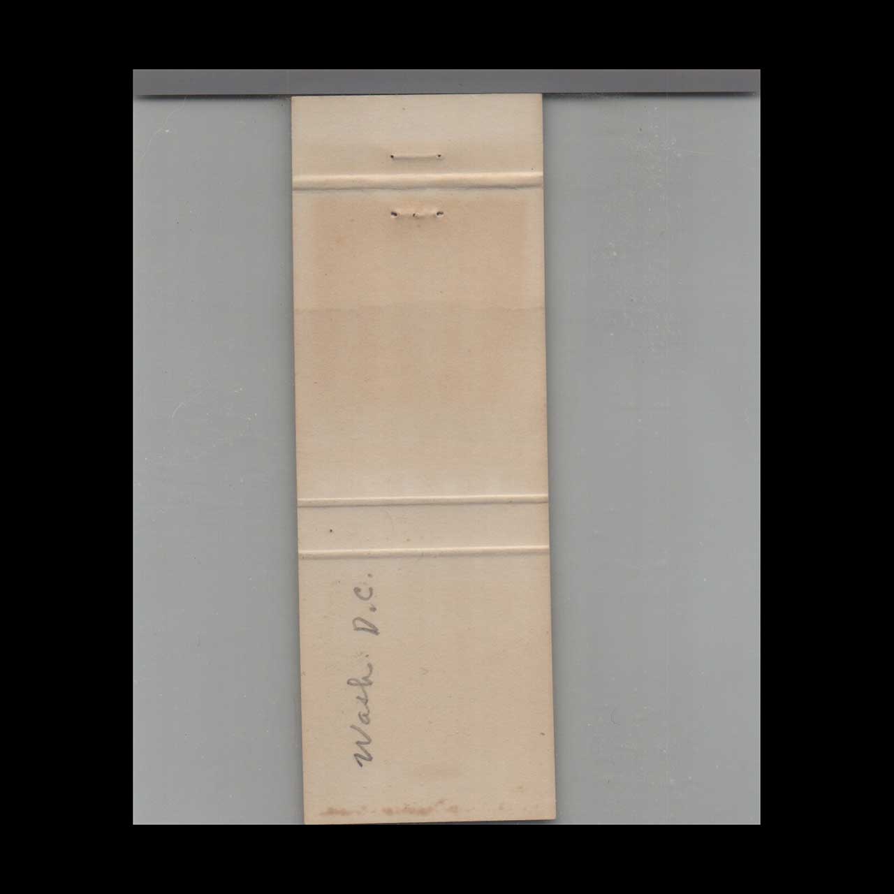 The Statler Steak House Matchbook Cover Washington DC The Statler Steak House Matchbook Cover Washington DC