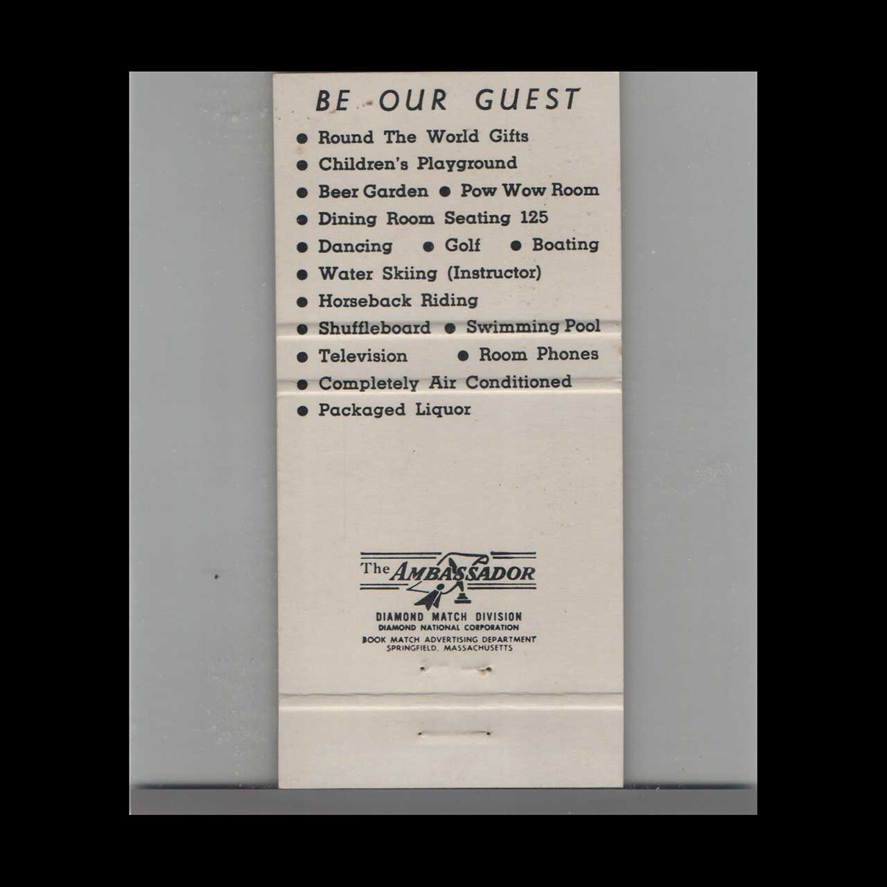 Arrowhead Lodge Lake of the Ozarks Matchbook Cover Arrowhead Lodge Lake of the Ozarks Matchbook Cover