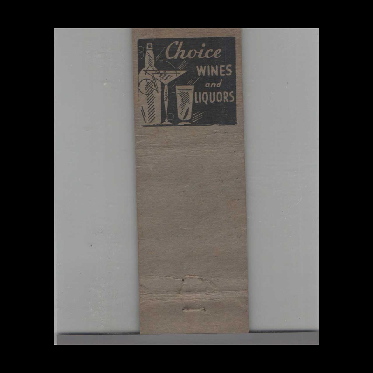 Park Hotel & Hiawatha Bar Milwaukee Matchbook Cover Park Hotel & Hiawatha Bar Milwaukee Matchbook Cover