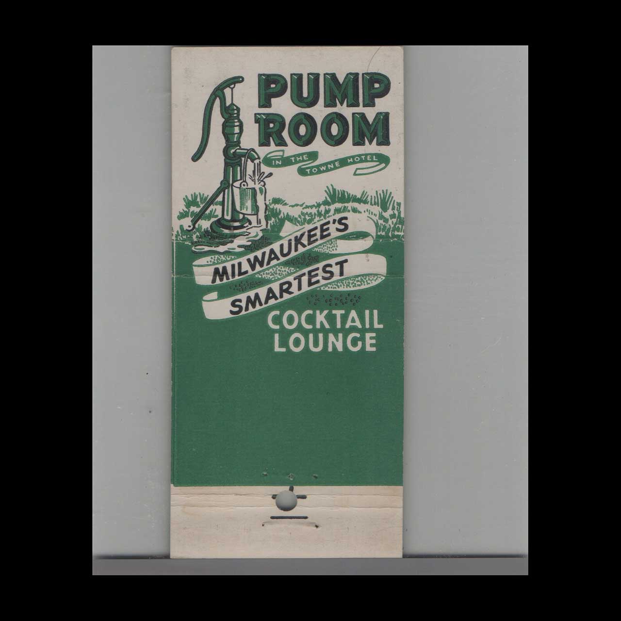 Stripped Feature Towne Room Theatre Milwaukee Matchbook Cover Stripped Feature Towne Room Theatre Milwaukee Matchbook Cover