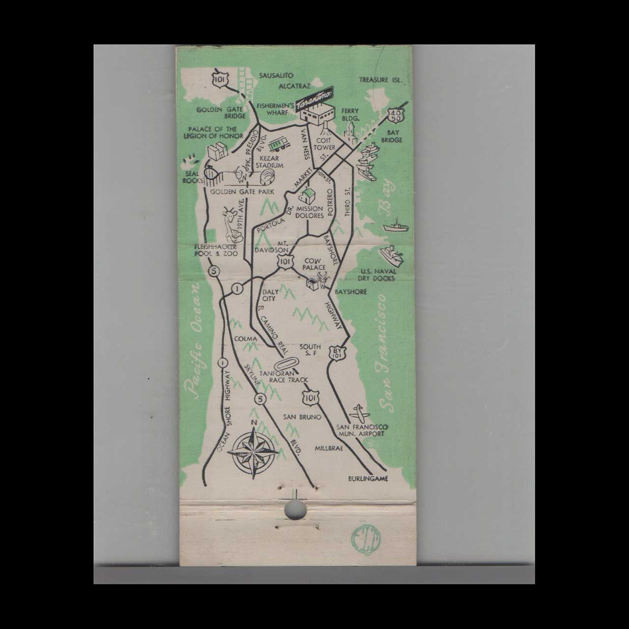 Tarantinos Fishermans Wharf Matchbook Cover San Francisco Tarantinos Fishermans Wharf Matchbook Cover San Francisco