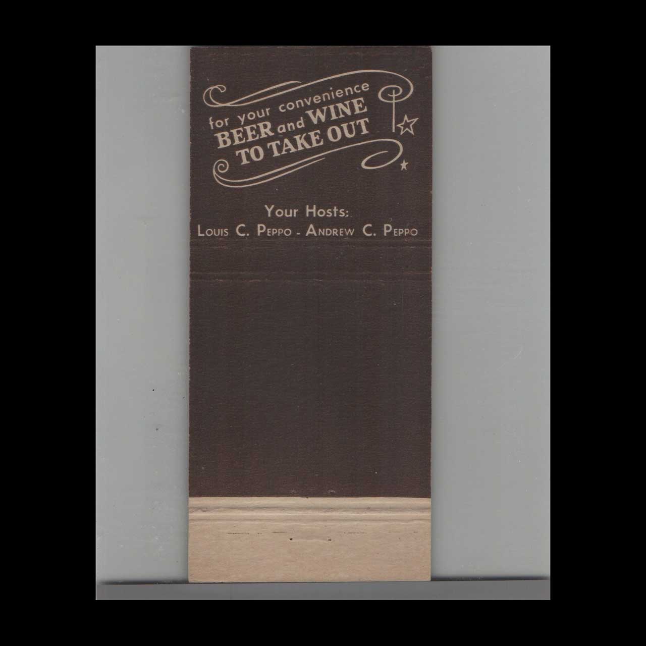 The Rail Restaurant & Bar Detroit Matchbook Cover The Rail Restaurant & Bar Detroit Matchbook Cover