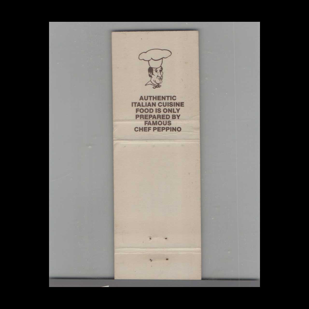 Pizza Peppinos Somerdale NJ Matchbook Cover Pizza Peppinos Somerdale NJ Matchbook Cover