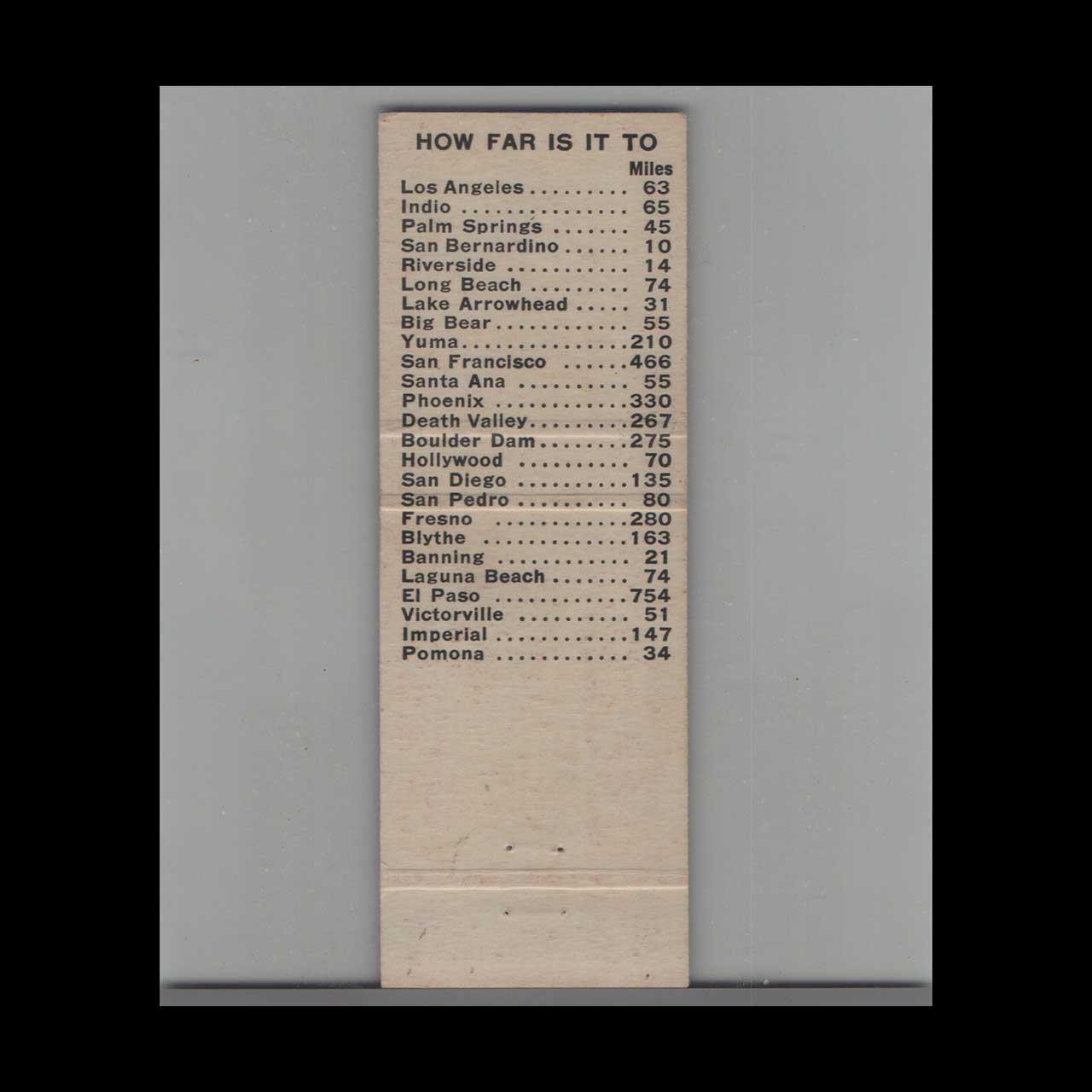 Pinkys Cafe & Cocktail Lounge Matchbook Cover Redlands CA Pinkys Cafe & Cocktail Lounge Matchbook Cover Redlands CA