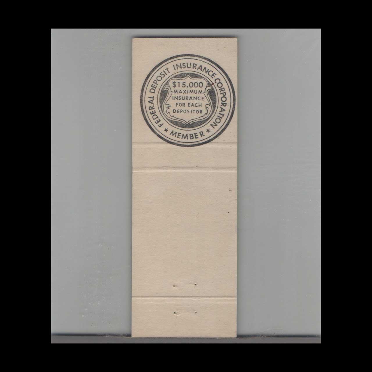 Matchbook Cover First National Bank of Leesport PA Matchbook Cover First National Bank of Leesport PA