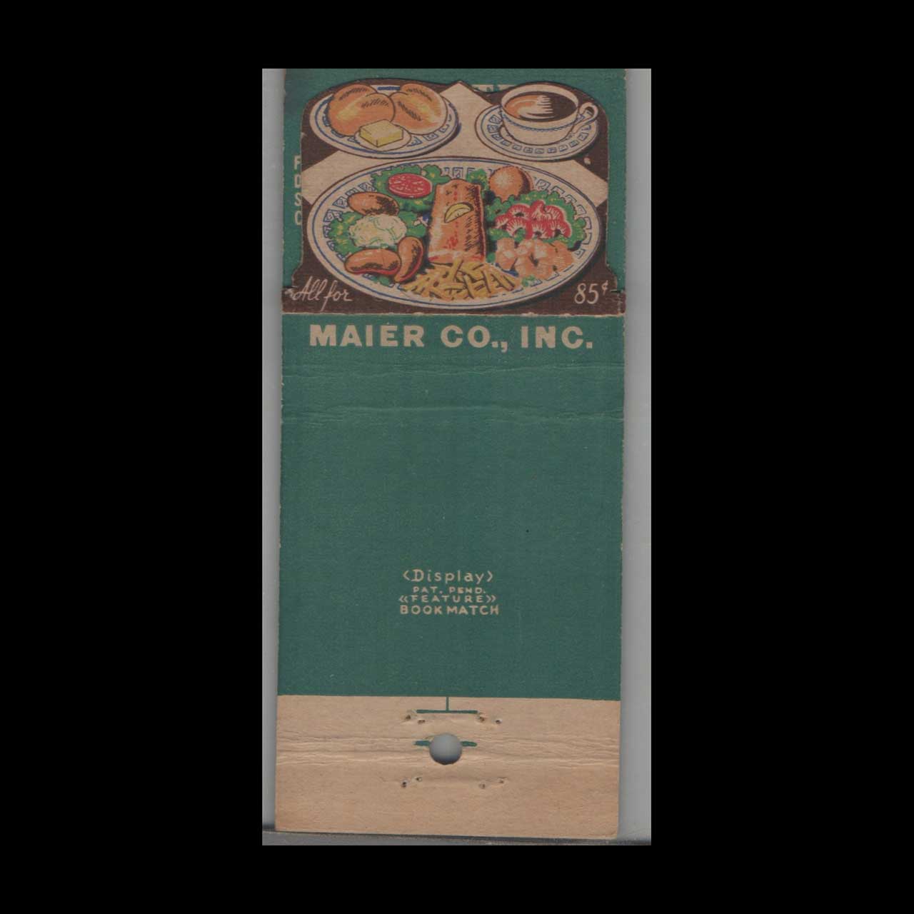 Hogates Seafood Matchbook Cover Ocean City MD Hogates Seafood Matchbook Cover Ocean City MD