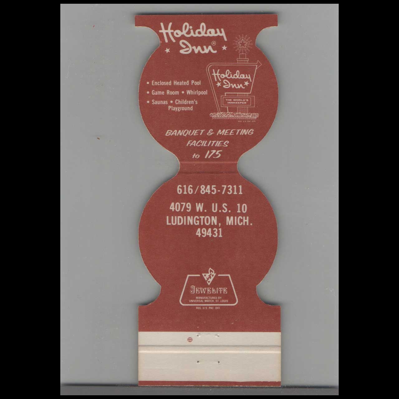 Loggers Landing Ludington MI Matchbook Cover Loggers Landing Ludington MI Matchbook Cover