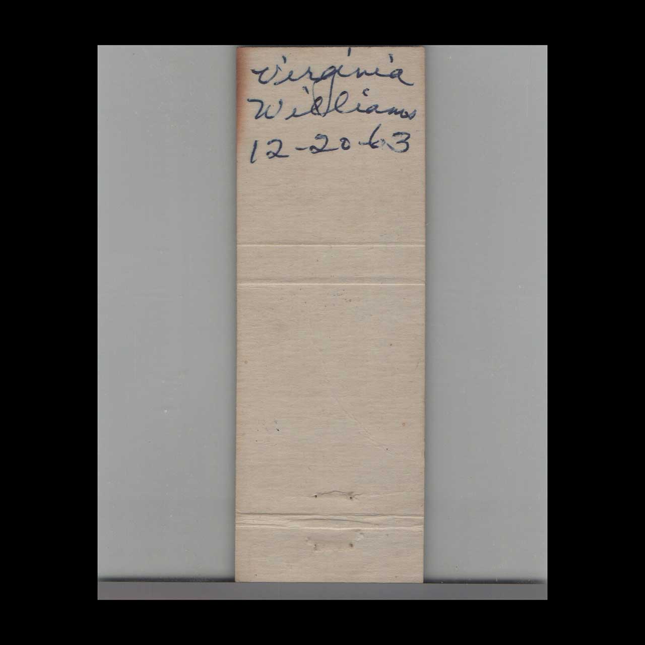 Twin Aire Texaco Matchbook Cover Williams VA Twin Aire Texaco Matchbook Cover Williams VA