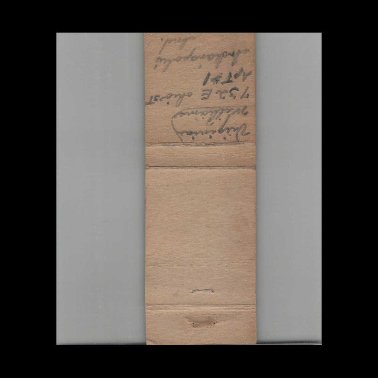 Matchbook Cover Silver Fox Tavern Indianapolis IN Matchbook Cover Silver Fox Tavern Indianapolis IN