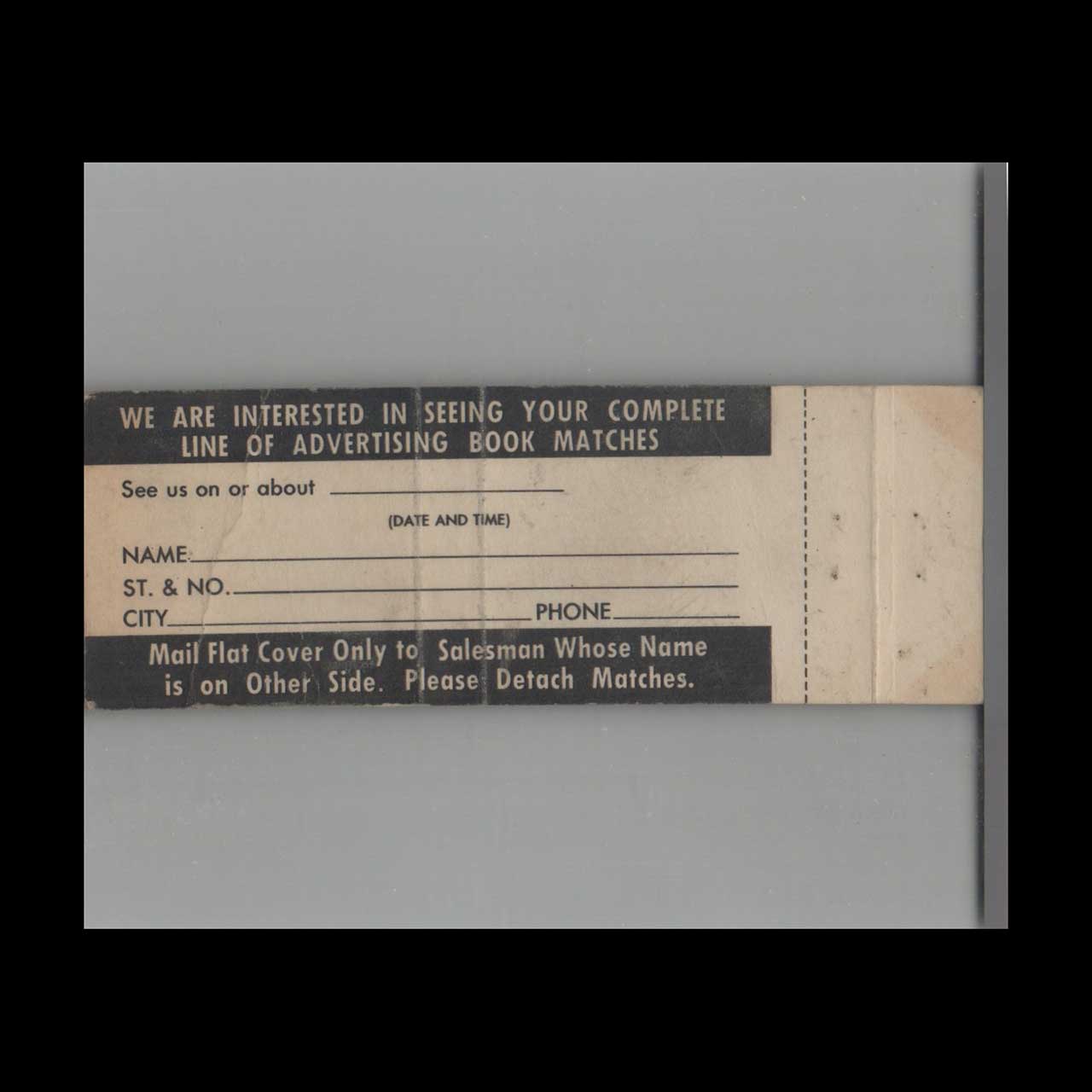 Jesse L Ballard Matchbook Cover Ocean Park ME Jesse L Ballard Matchbook Cover Ocean Park ME