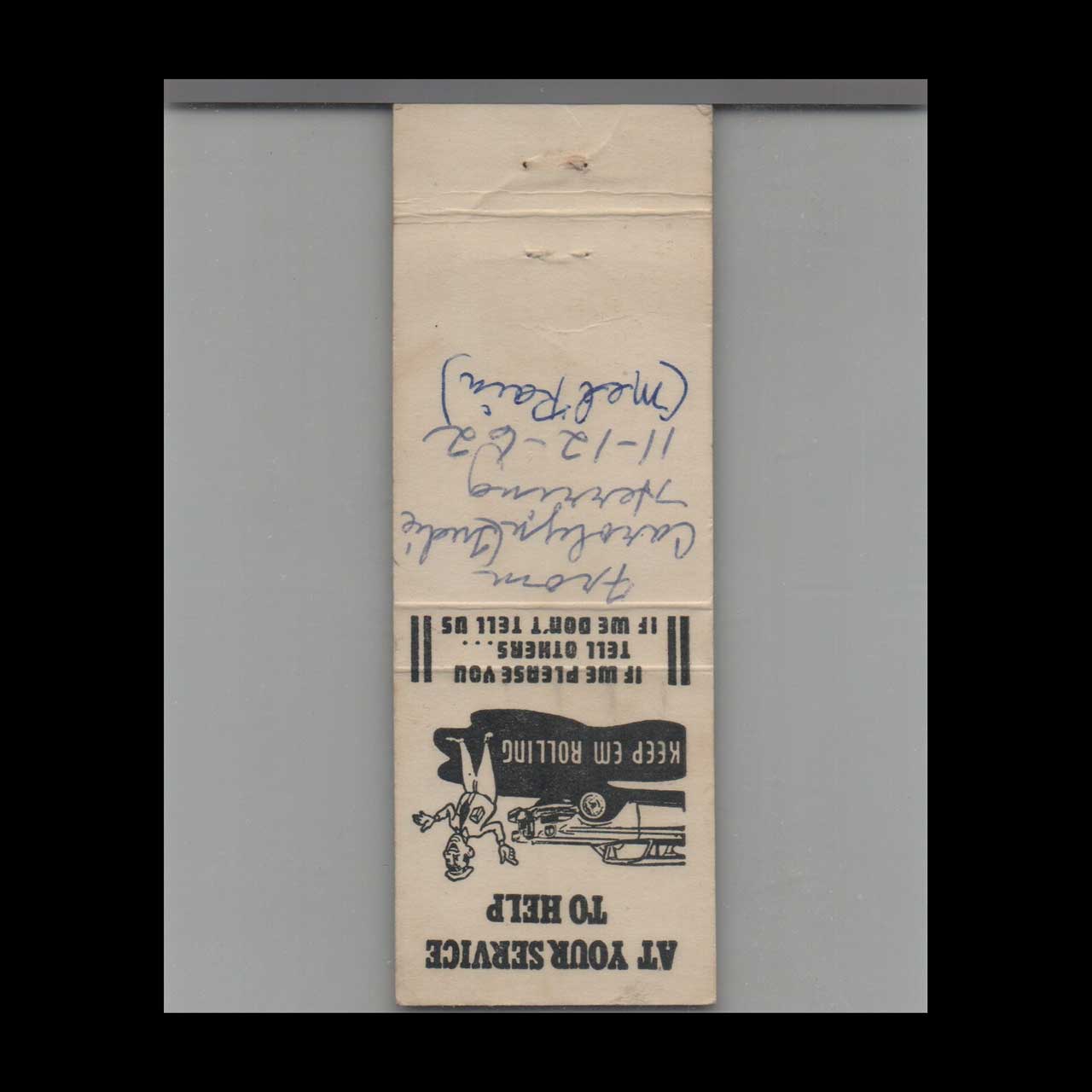 Matchbook Cover Parkway Shell Service Indianapolis IN Matchbook Cover Parkway Shell Service Indianapolis IN