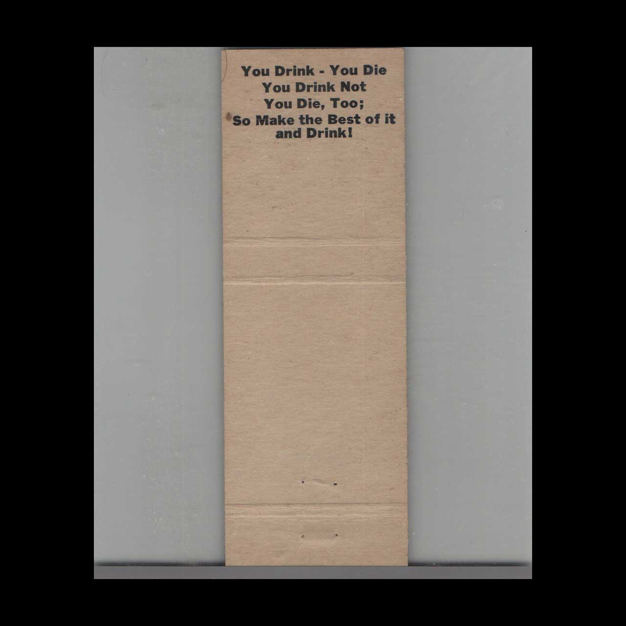 Heidelberger Pass Restaurant Matchbook Cover Chicago Heidelberger Pass Restaurant Matchbook Cover Chicago