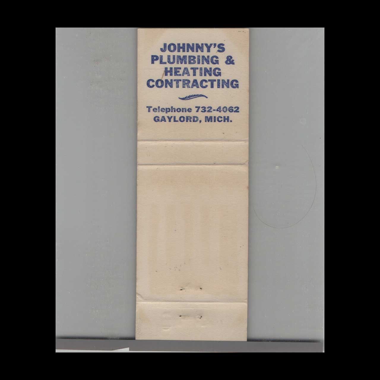 Matchbook Cover Vins Rustic Bar Gaylord MI Matchbook Cover Vins Rustic Bar Gaylord MI